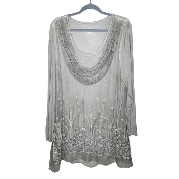 Soft Surroundings Silk Beaux Arts Tunic & Cami Large - Picture 3 of 15